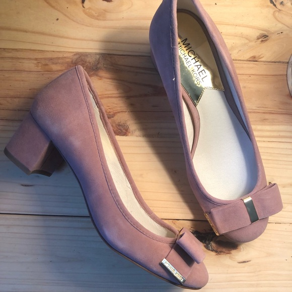 Michael Kors Kiera Bow Pump 6 Dusty Rose - Picture 1 of 6